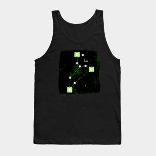 Leo Constellation in Peridot - Star Signs and Birth Stones Tank Top